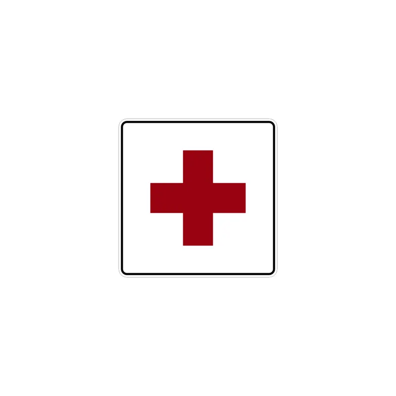 Medic, autocolant, dimensiune 90x90 mm, model 074